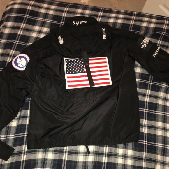 supreme gortex and north face collab windbreaker